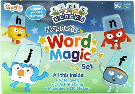 Enhance language development with the Alphablocks magnetic word magic set